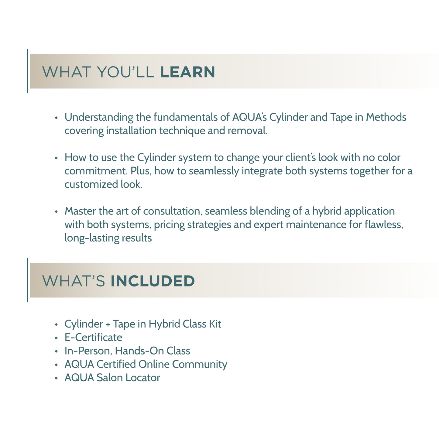 Cylinder + Tape in Hybrid Class - Live Virtual Certification