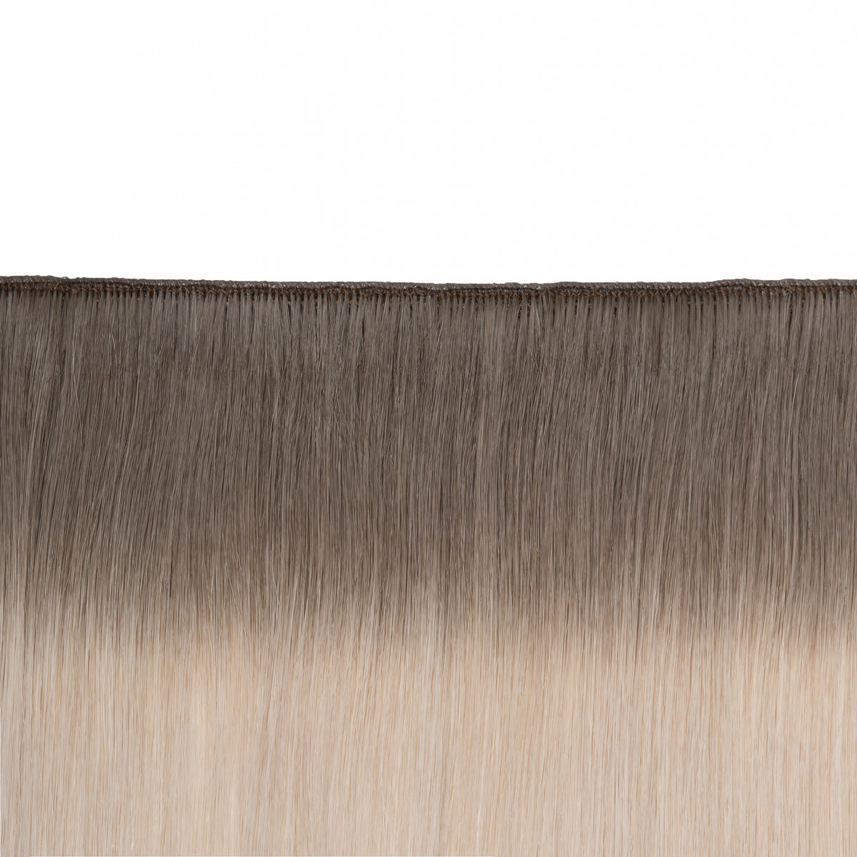 8AB/60A Rooted, Golden Ash Brown/Ash Platinum - Slim Machine Weft