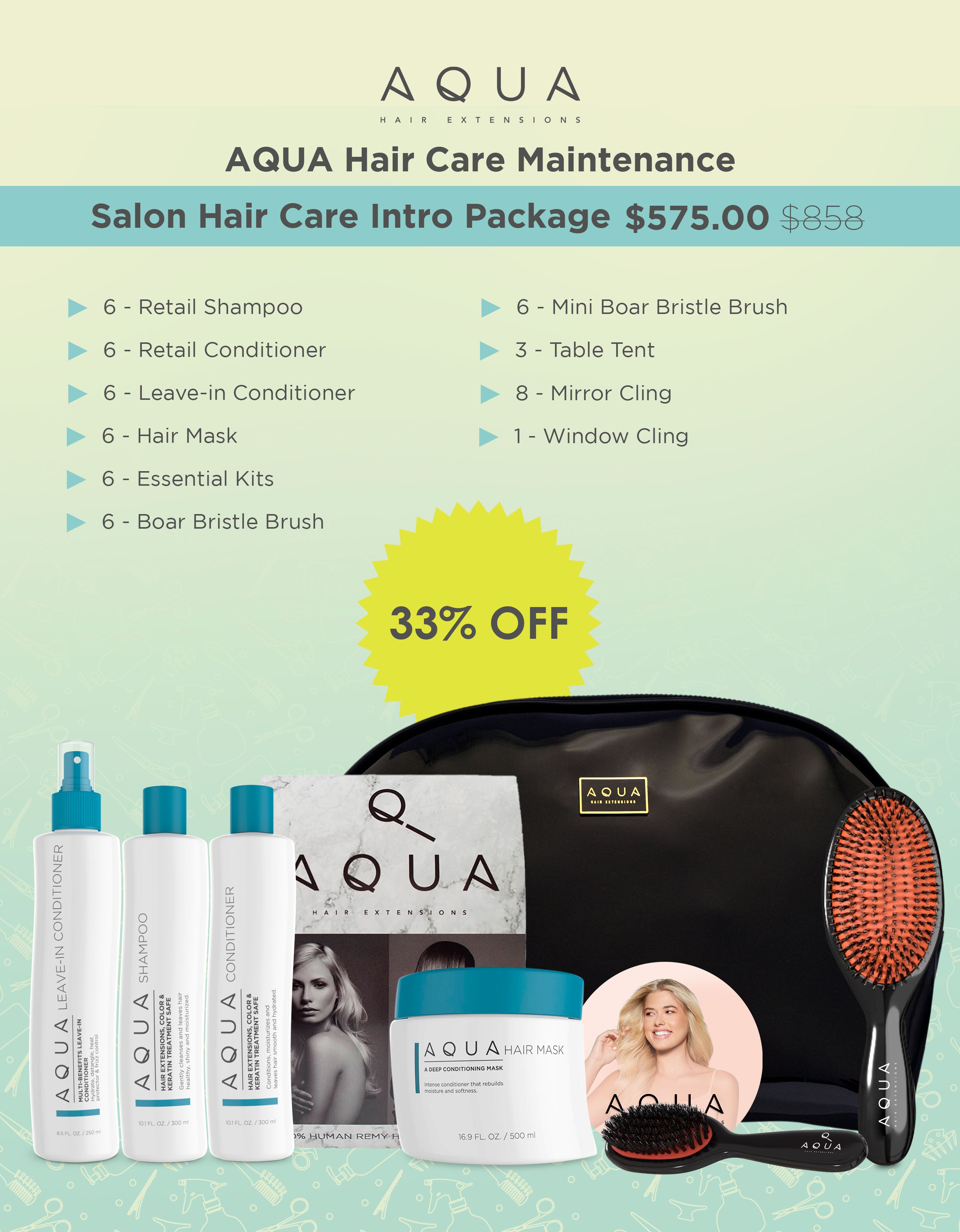 Aqua Salon Hair Care Intro Package Aqua Hair Extensions