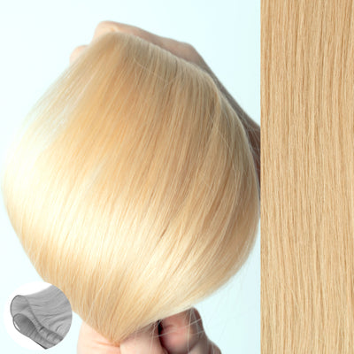 #24 Light Golden Blonde - Straight Q-Weft Hair Extension by Aqua Hair Extensions