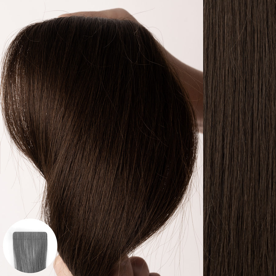 Brown hair tape in selling extensions