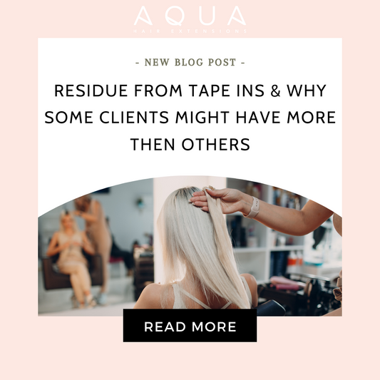 Residue From Tape Ins and Why Some Clients Might Have More Then Others