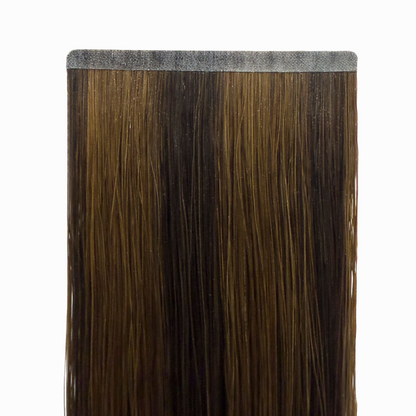 Slim Tape In - 1B/4 Duo Tone, Soft Black/Medium Brown