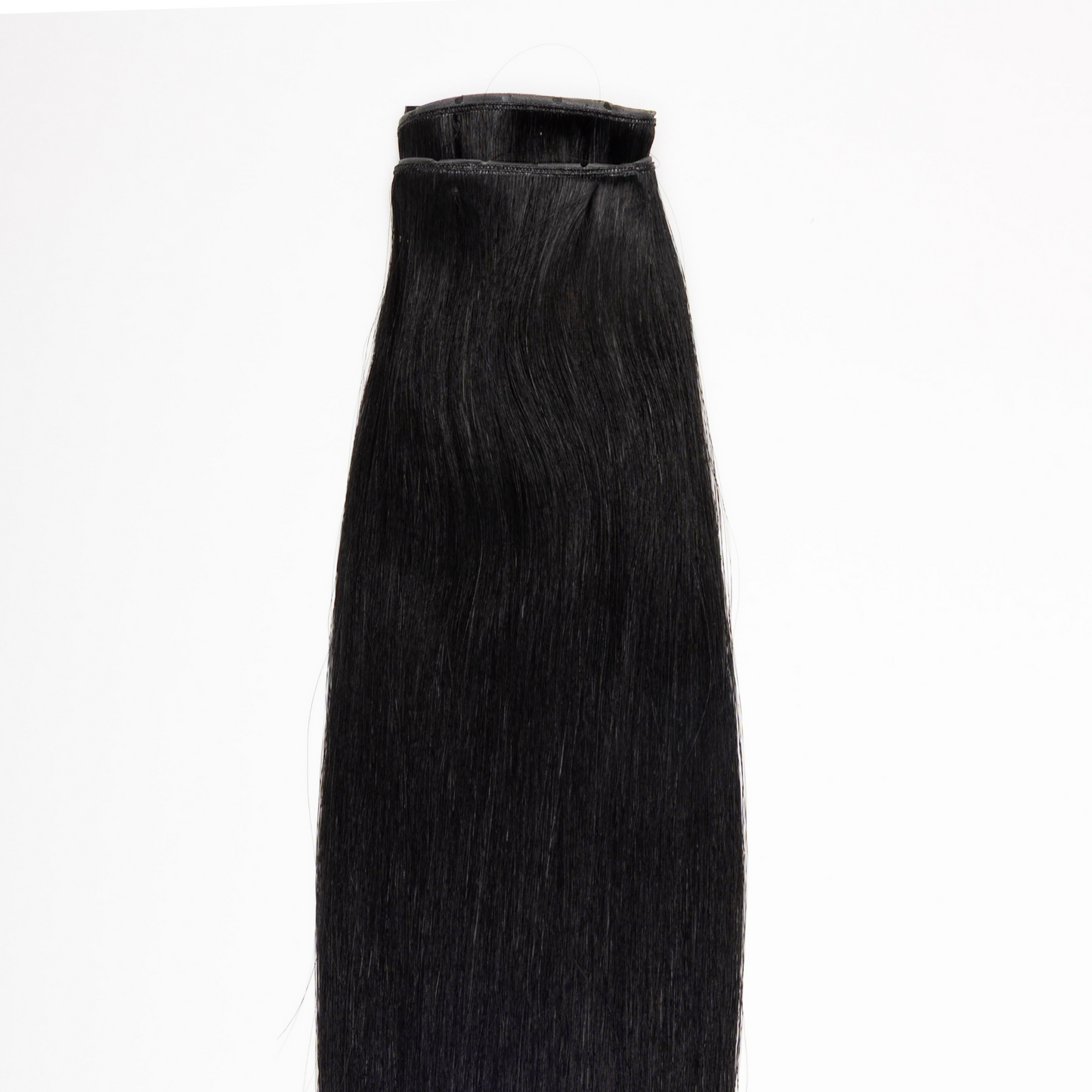1 Black- No Sew Weft Extensions Straight