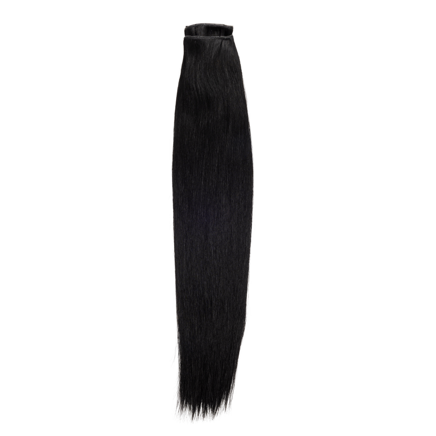 1 Black- No Sew Weft Extensions Straight