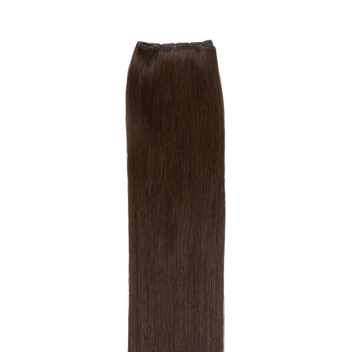 2 Dark Brown -No Sew Weft Extensions Straight