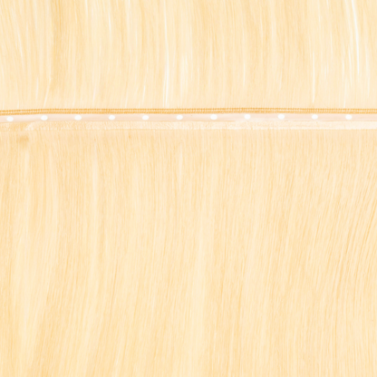 24 Light Golden Blonde - No Sew Weft Extensions Straight