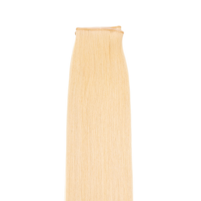 24 Light Golden Blonde - No Sew Weft Extensions Straight