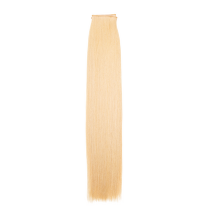 24 Light Golden Blonde - No Sew Weft Extensions Straight