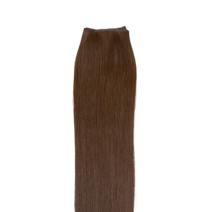 4 Medium Brown - No Sew Weft Extensions Straight