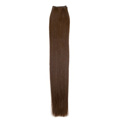 4 Medium Brown - No Sew Weft Extensions Straight