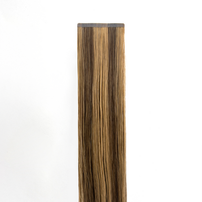 Slim Tape In - 4/12 Duo Tone, Medium Brown/Dark Blonde