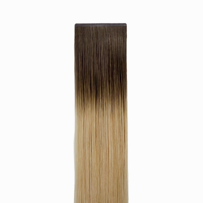 Slim Tape In - 8AB/60A Rooted, Golden Ash Brown/Ash Platinum
