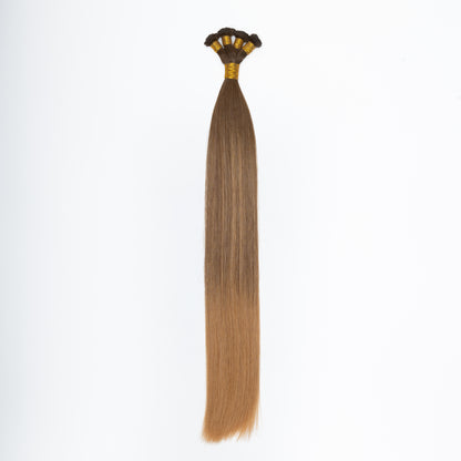 4/12 Balayage Straight Hand Tied Weft Hair Extensions by Aqua