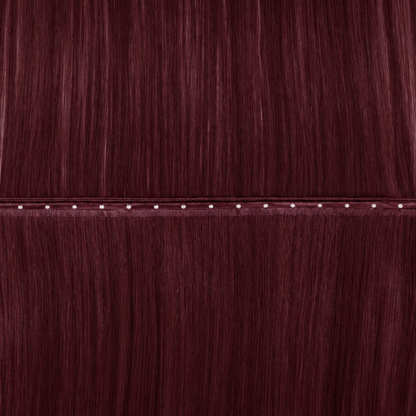 J99 Dark Burgundy - No Sew Weft Extensions Straight