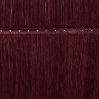 J99 Dark Burgundy - No Sew Weft Extensions Straight
