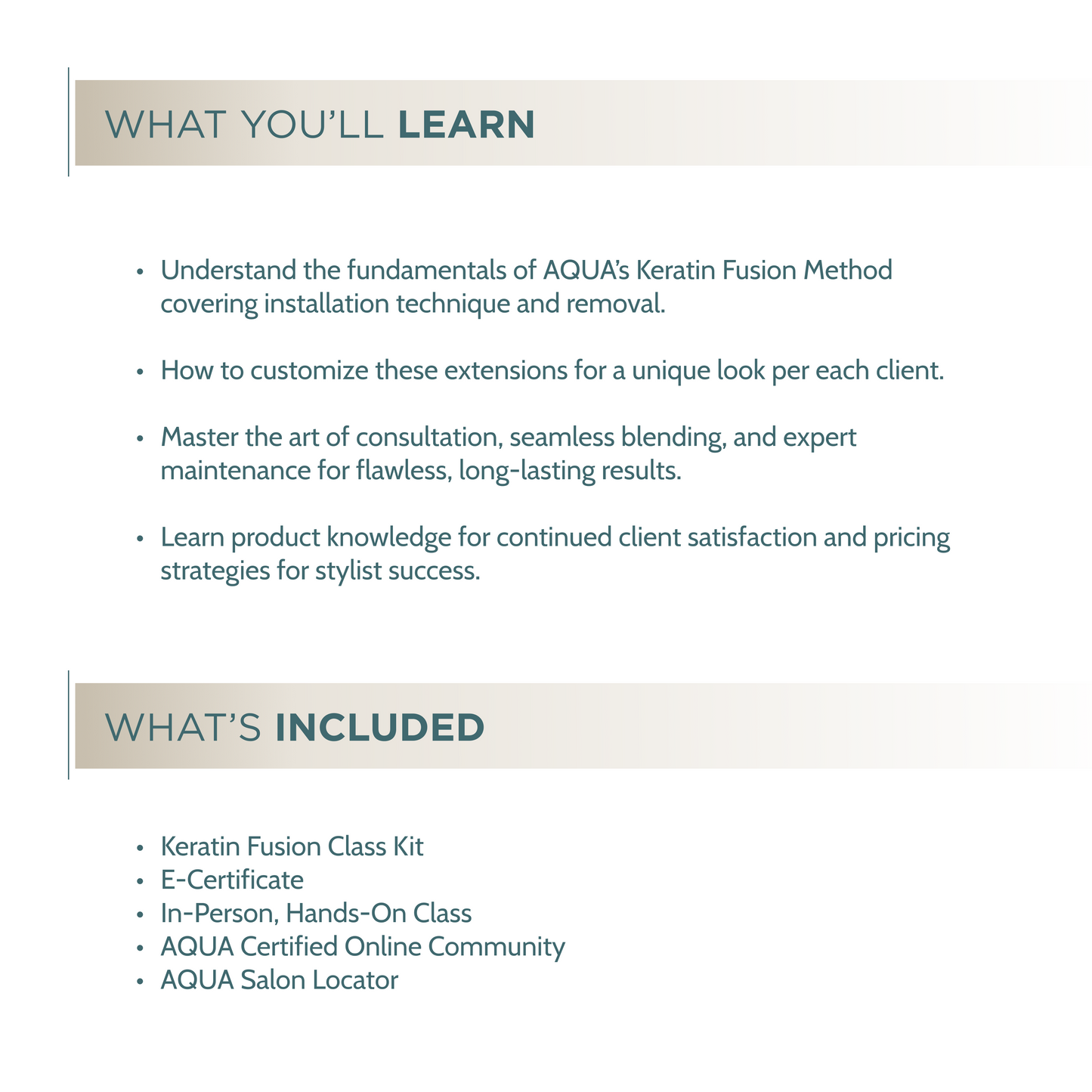 Keratin Fusion - In Person Certification