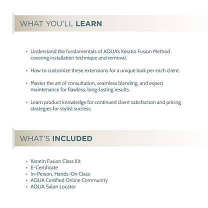 Keratin Fusion - In Person Certification
