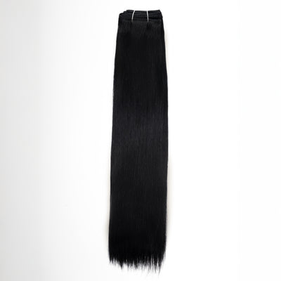 #1 Black - Straight Machine Weft