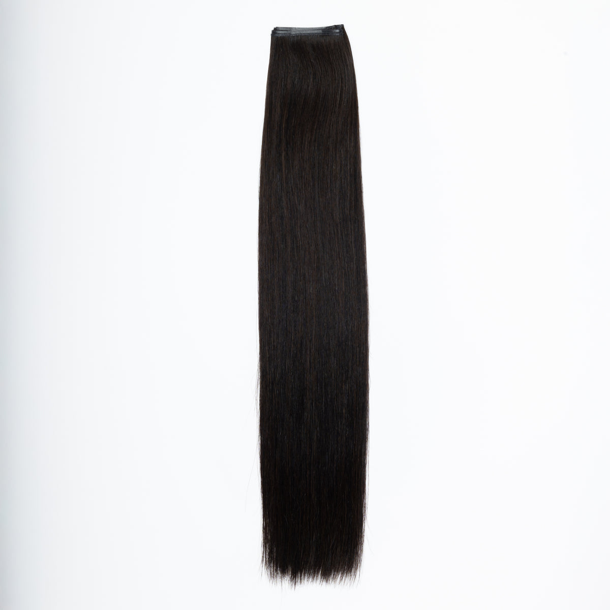 1B Soft Black - Straight Q Weft Hair Extensions – Aqua Hair Extensions