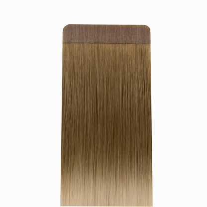 6/60 Rooted, Light Brown/Most Platinum - Tape In
