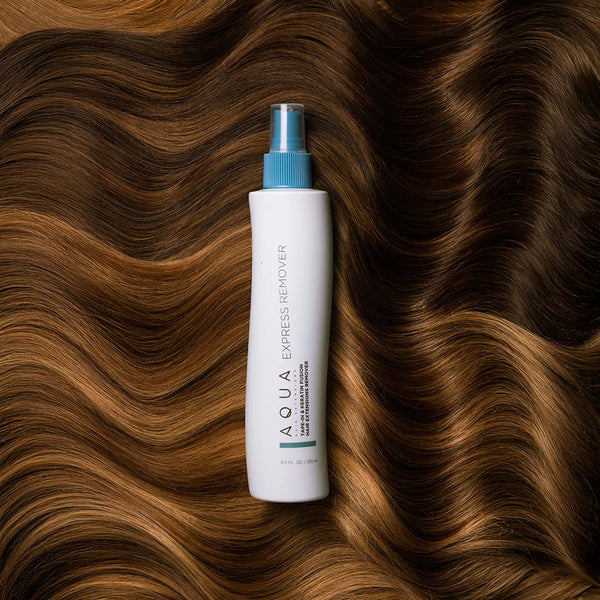 Salon-grade AQUA Tape In Weft Extensions Express Remover for easy reapplication