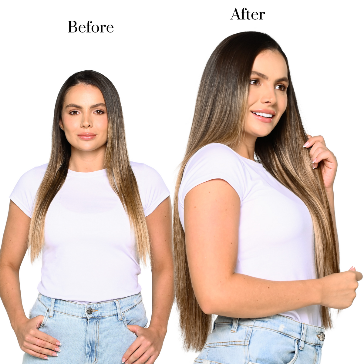 Como Root Tap - Ultra Narrow Clip In - AquaLyna Hair Extensions – Aqua ...