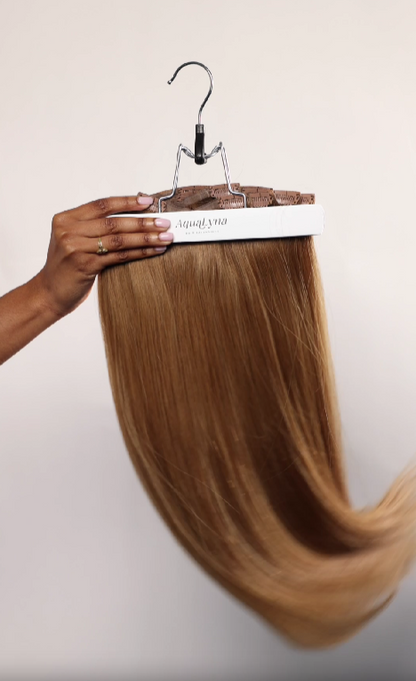 6 Light Brown - Ultra Narrow Clip Ins