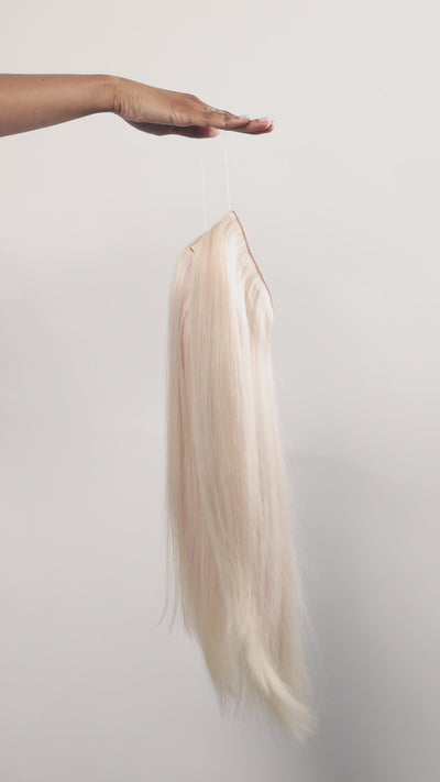 #60A Most Platinum Blonde Ash AquaLyna Aura Hair Extension