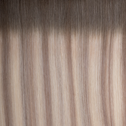 Luxurious Rooted Q Weft Extensions for a natural, shadowed effect