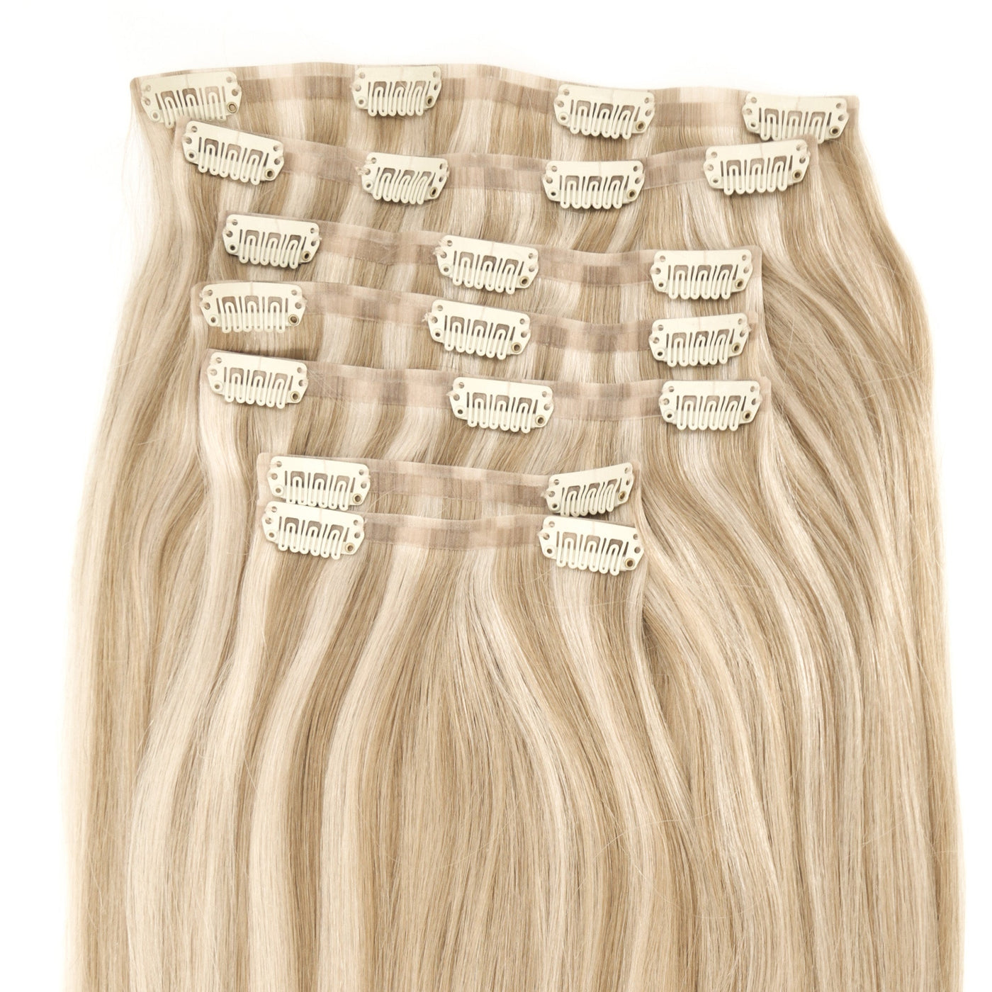 #8/24 Duo Tone Ultra Narrow Clip In Hair Extensions