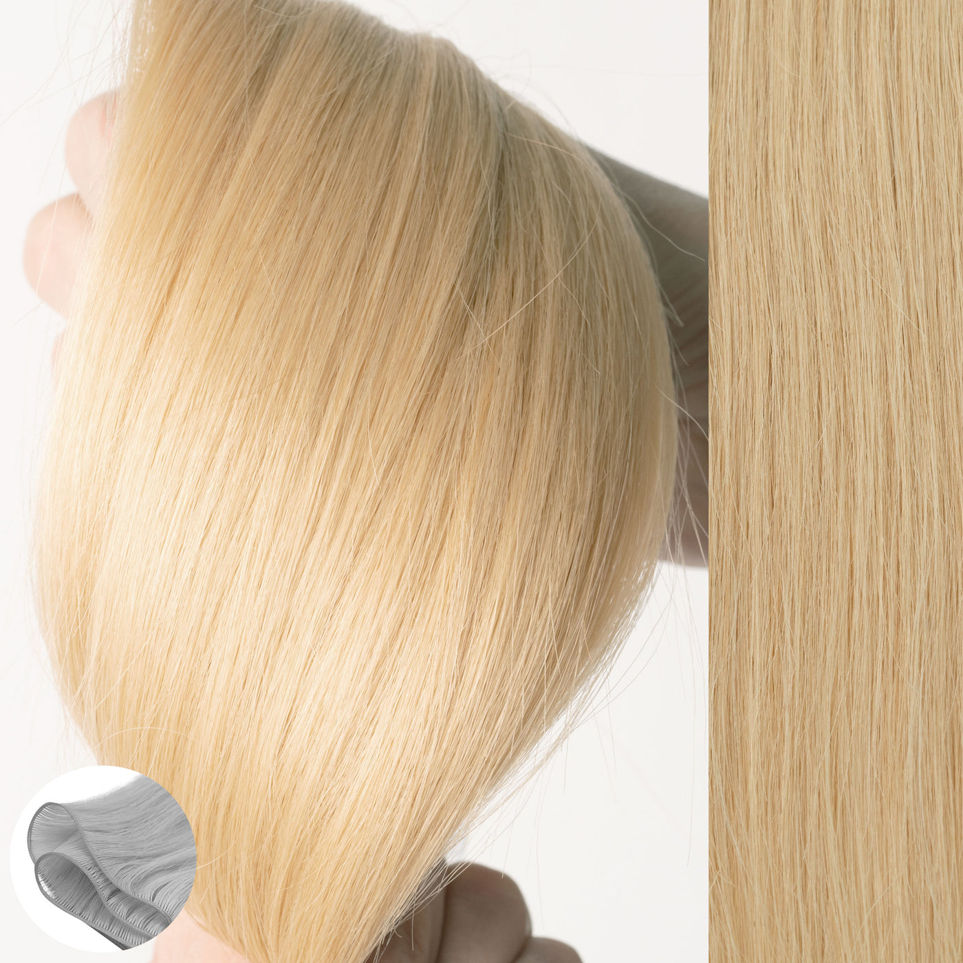 #16 Blonde - Straight Q-Weft by Aqua Hair Extensions