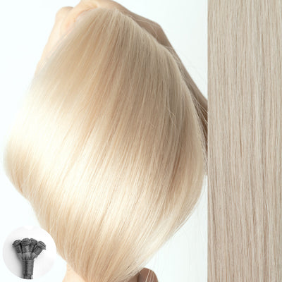 #62 Icy Blonde - Straight Hand Tied Weft