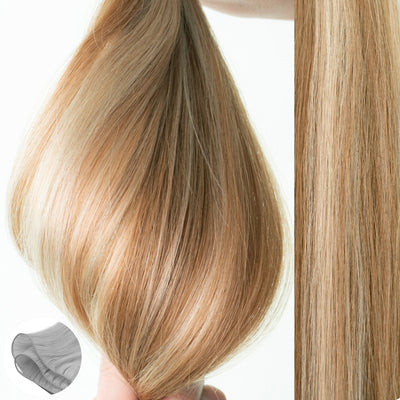 #8/24 Duo Tone - Straight Q-Weft Hair Extension by Aqua Hair Extensions