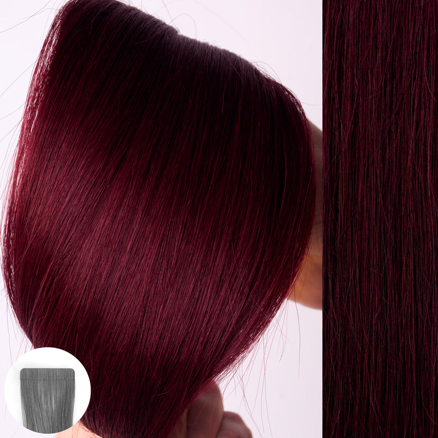 J99 Dark Burgundy - Tape In