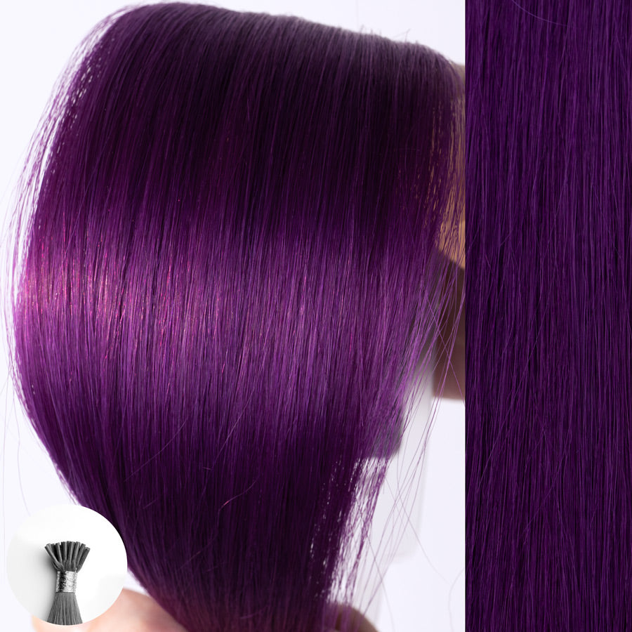 Crazy Colors Tagged Purple Aqua Hair Extensions